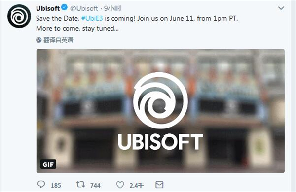 育碧公布E3展前發(fā)布會(huì)時(shí)間，多部大作最新消息有望公布