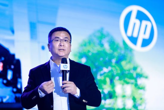 圖為惠普打印機(jī)與耗材產(chǎn)品事業(yè)部中國區(qū)總經(jīng)理金衛(wèi)東。（鐘欣攝）