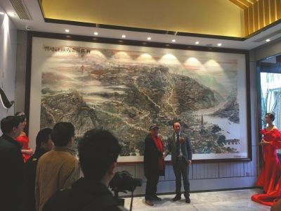 《自流井老街圖》亮相引人矚目。