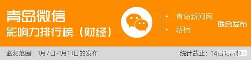 1.13 青島微信影響力排行榜揭曉！